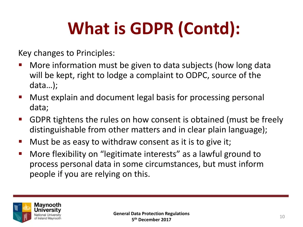 what is gdpr contd