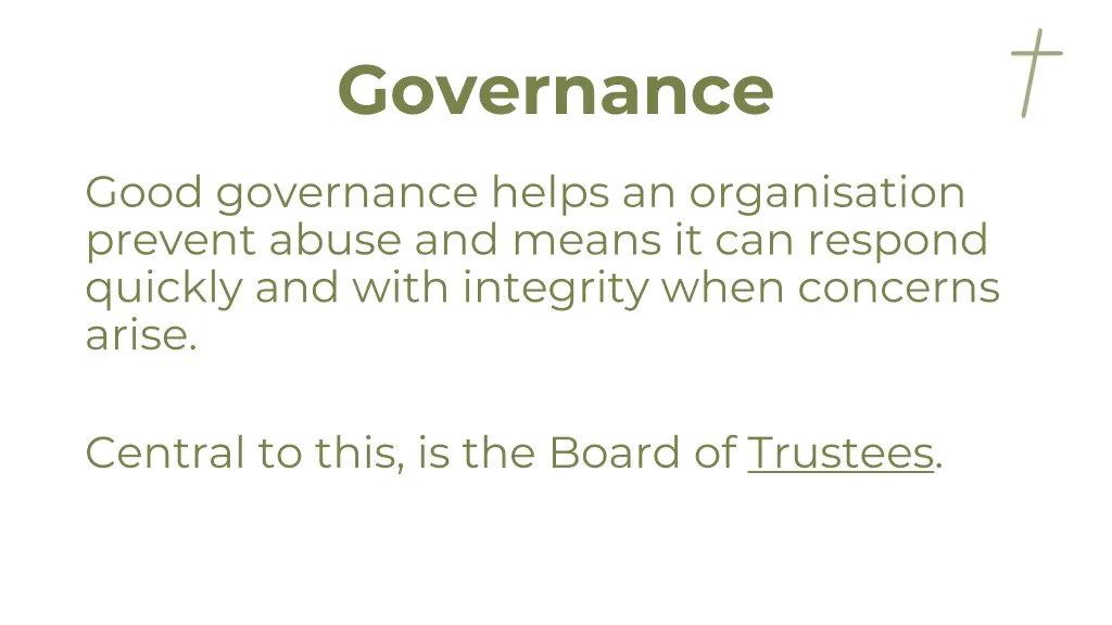 governance