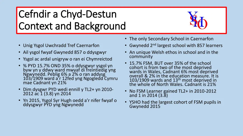 cefndir cefndir a a chyd context and background