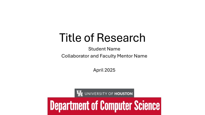 title of research student name collaborator
