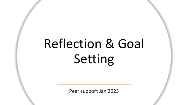 reflection goal setting
