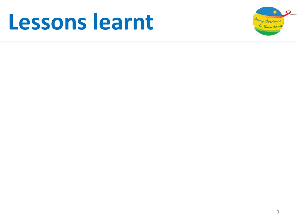 lessons learnt 3