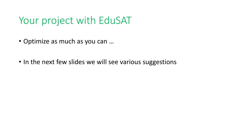 your project with edusat