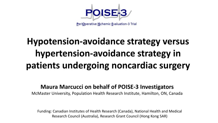 hypotension avoidance strategy versus