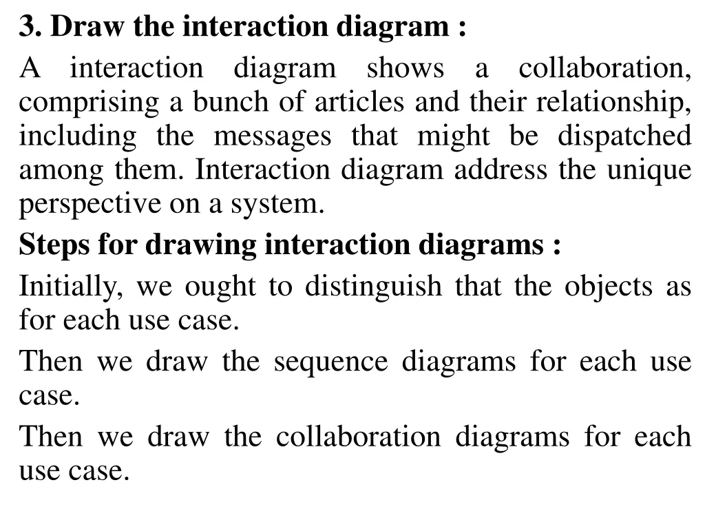 3 draw the interaction diagram a interaction