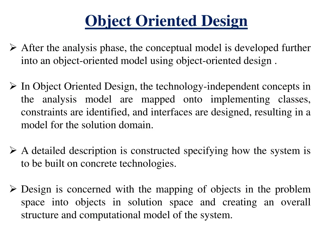 object oriented design