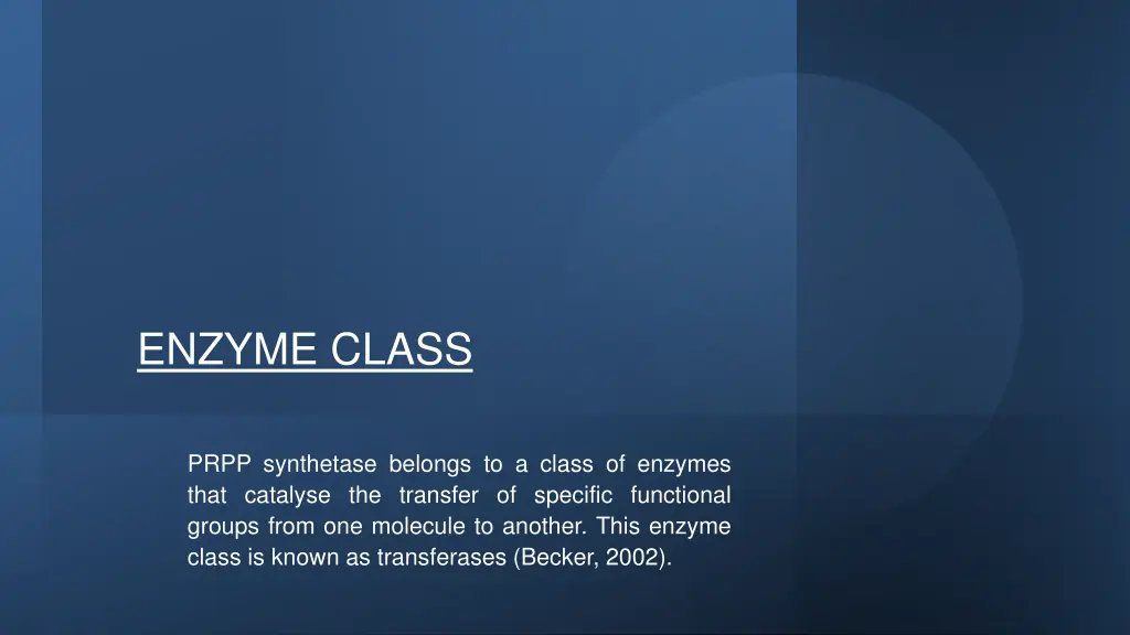 enzyme class