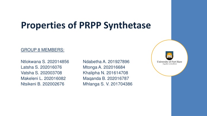 properties of prpp synthetase