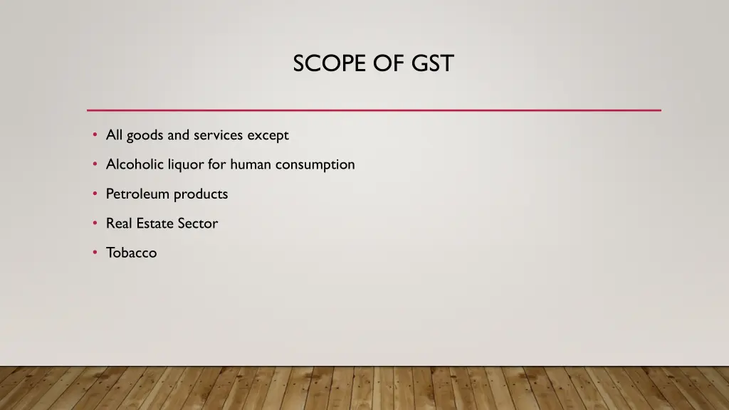 scope of gst