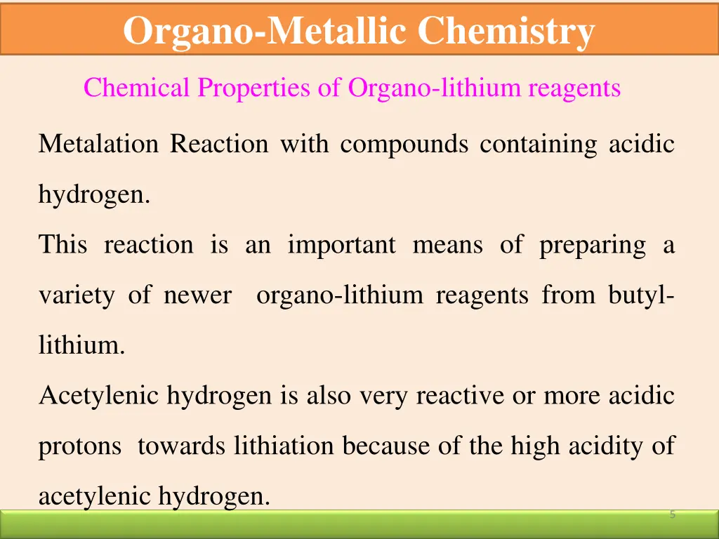 organo metallic chemistry 2