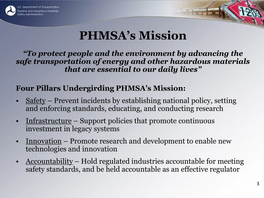 u s department of transportation pipeline 2