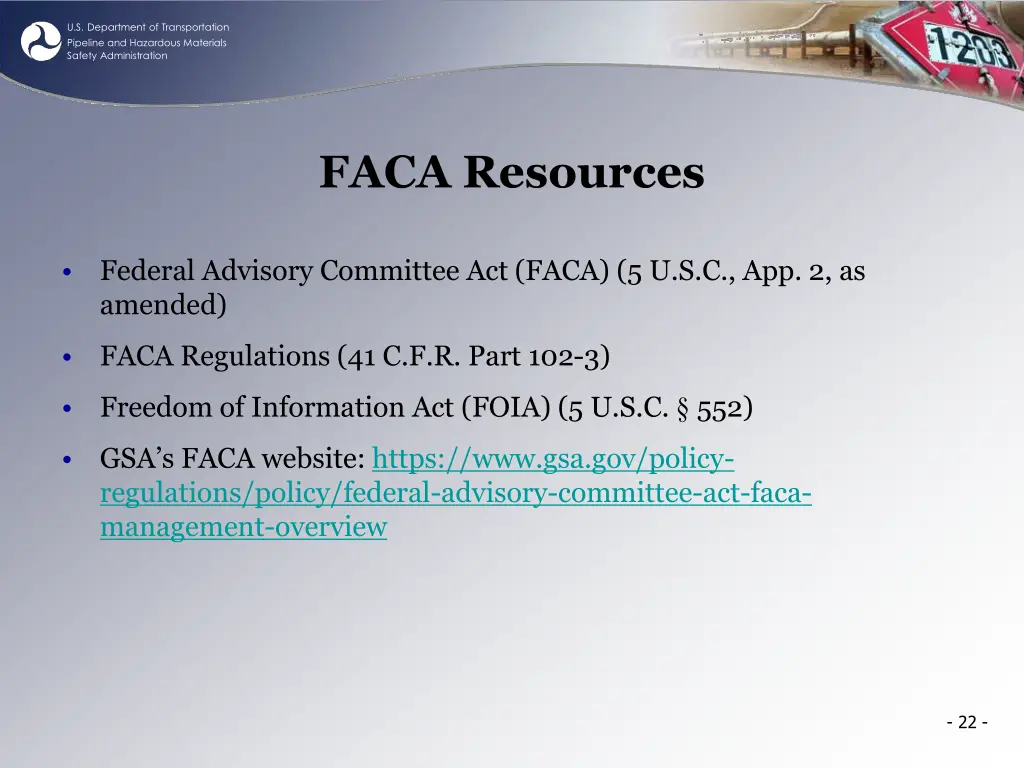 u s department of transportation pipeline 21