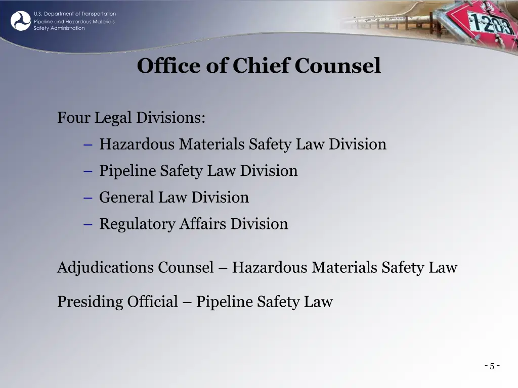 u s department of transportation pipeline 4