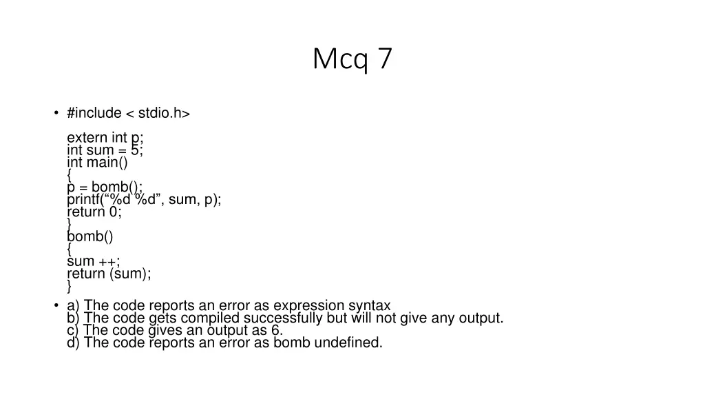 mcq 7