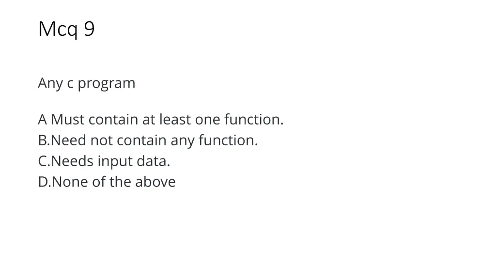 mcq 9