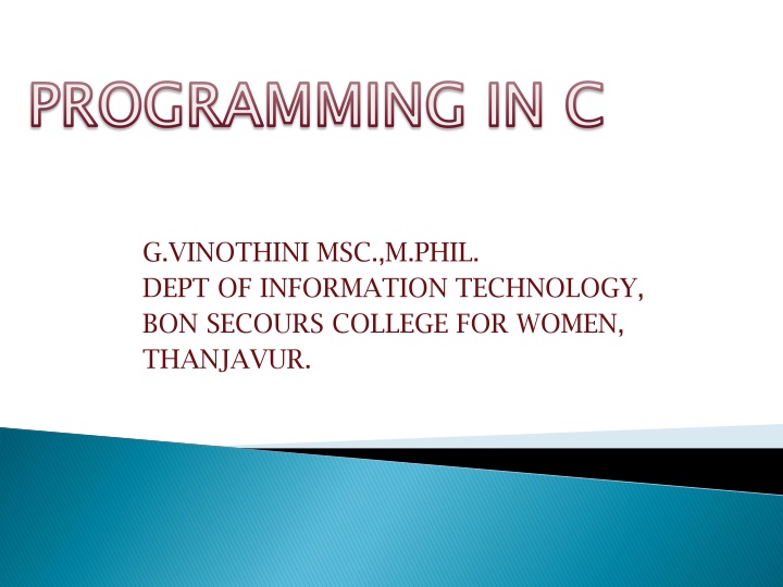 programming in c