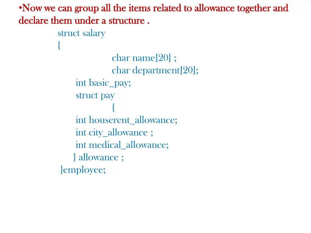 now we can group all the items related