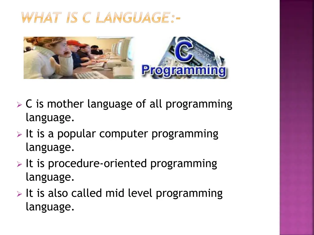 what is c language