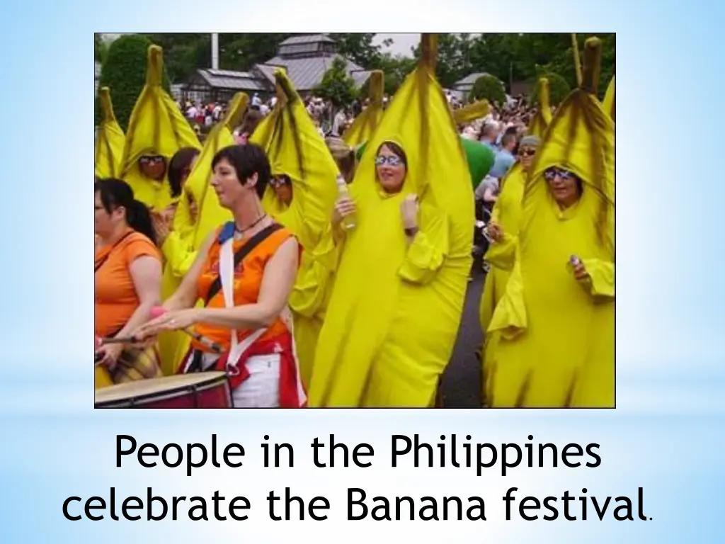 people in the philippines celebrate the banana