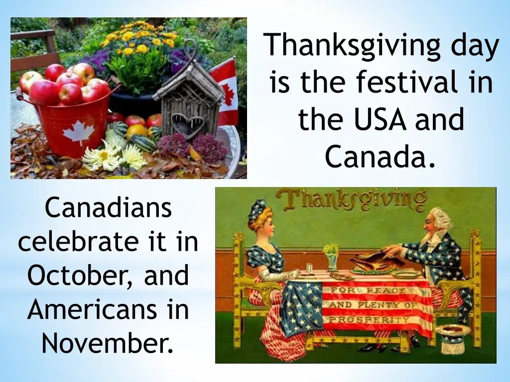 thanksgiving day is the festival