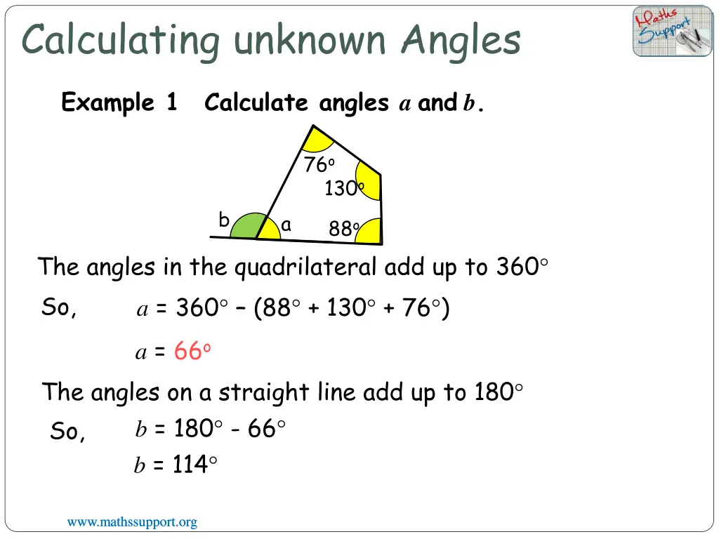 calculating unknown angles