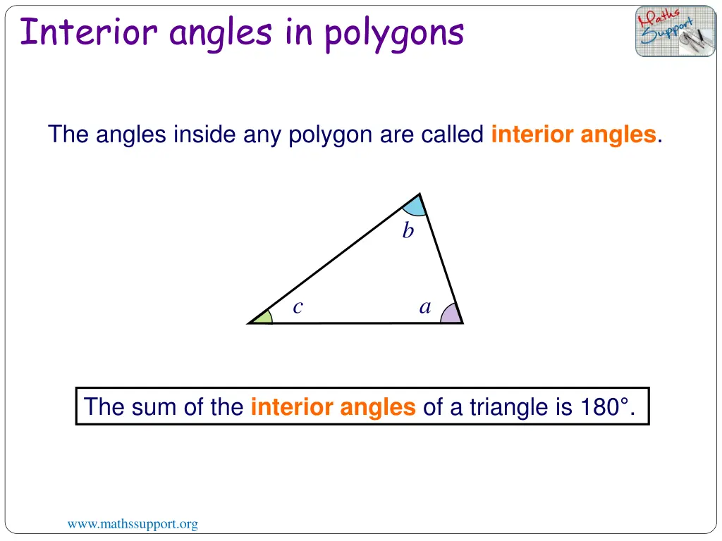 interior angles in polygons 1