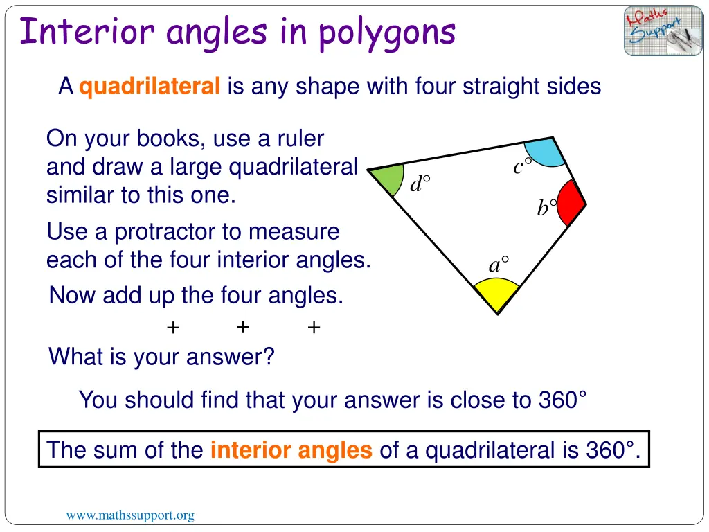 interior angles in polygons