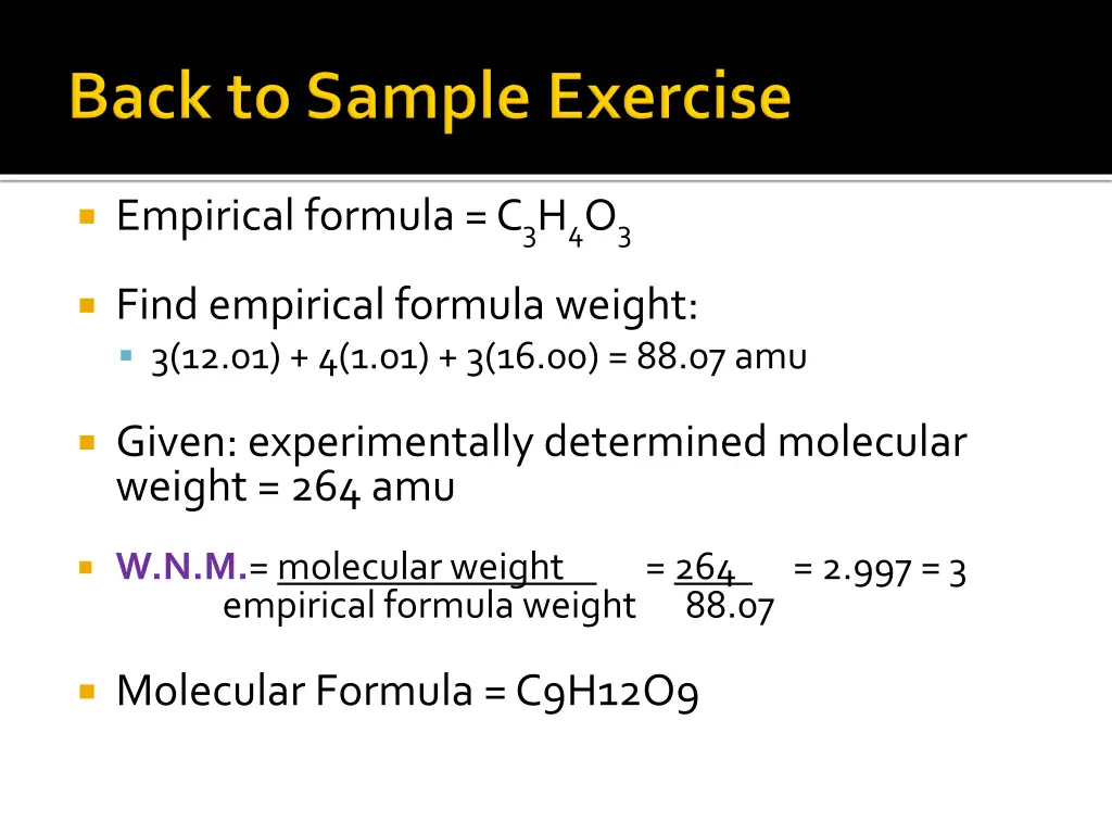 empirical formula c 3 h 4 o 3