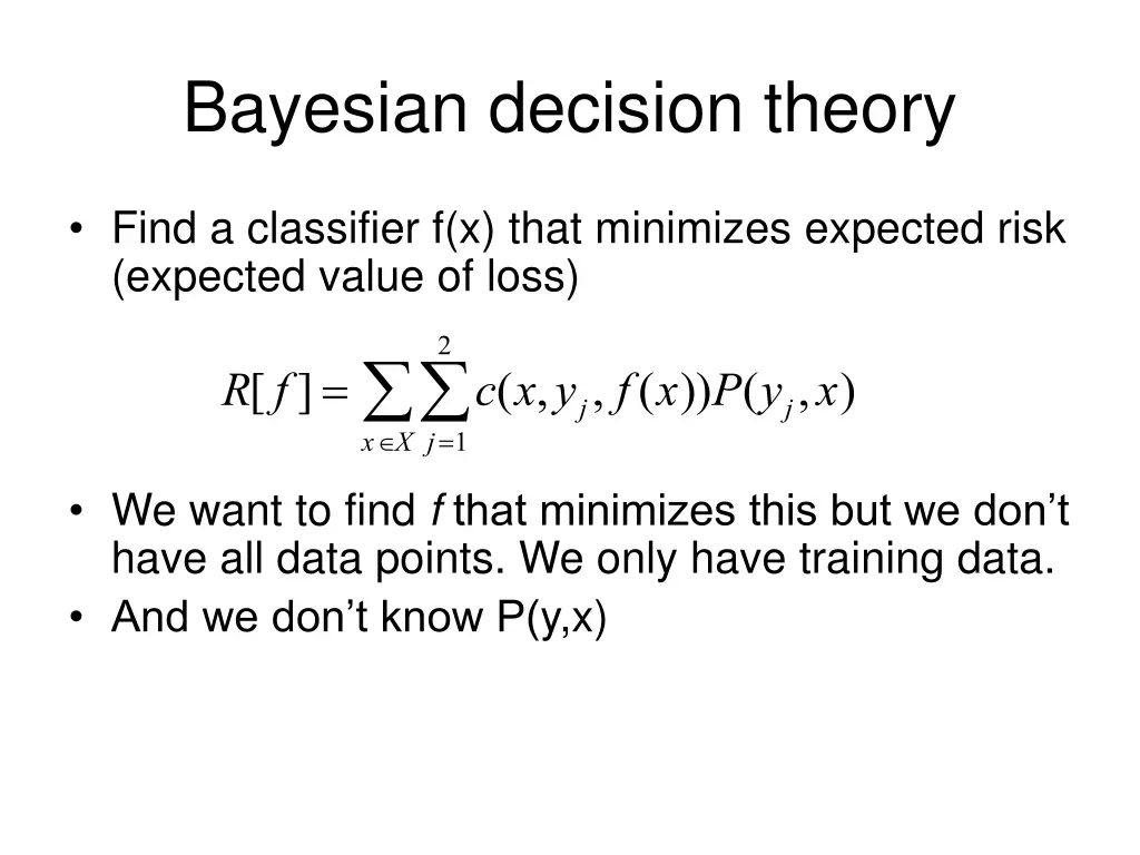 bayesian decision theory