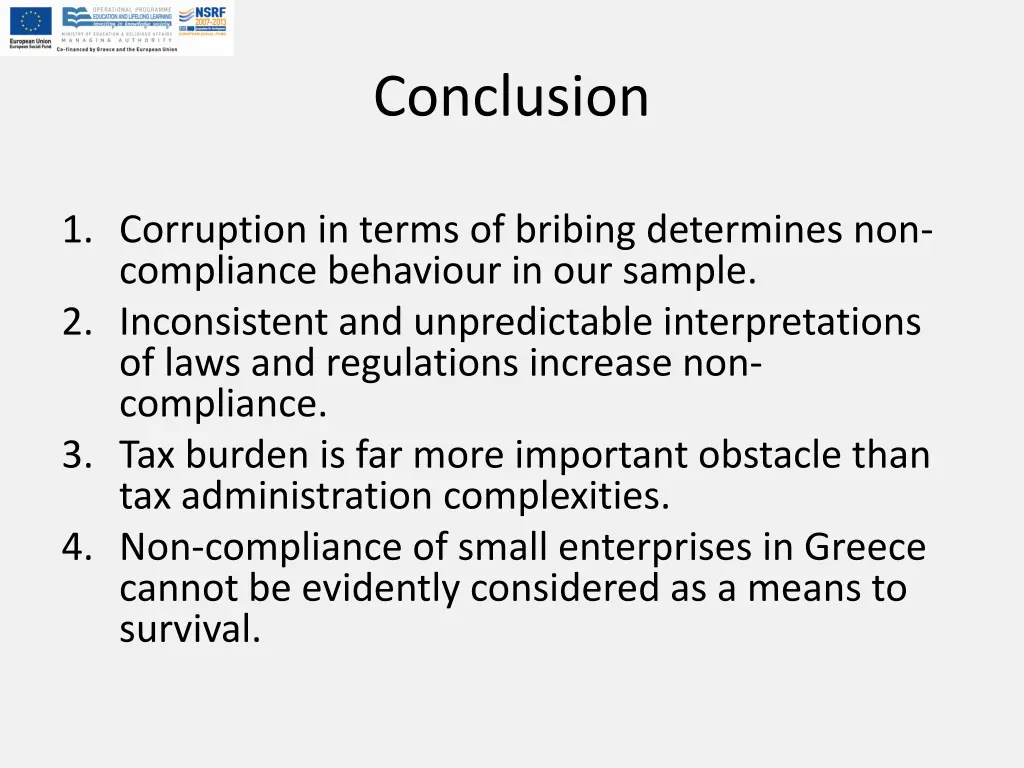 conclusion