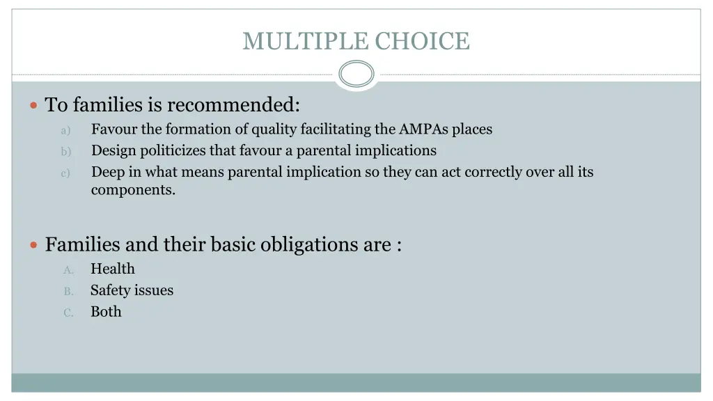 multiple choice 1