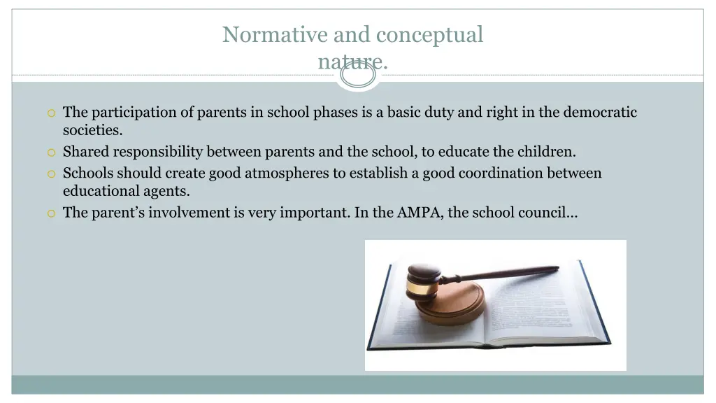 normative and conceptual nature
