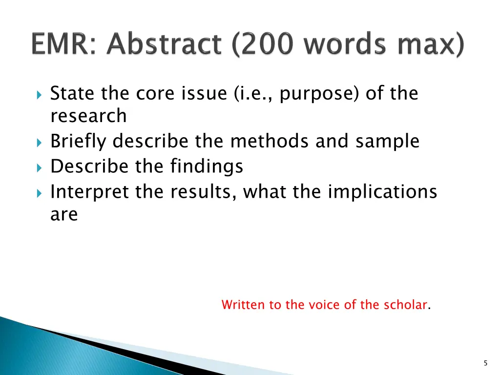 state the core issue i e purpose of the research