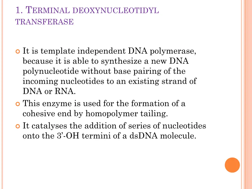 1 t erminal deoxynucleotidyl transferase