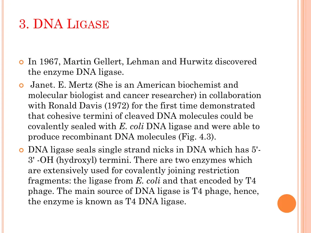 3 dna l igase
