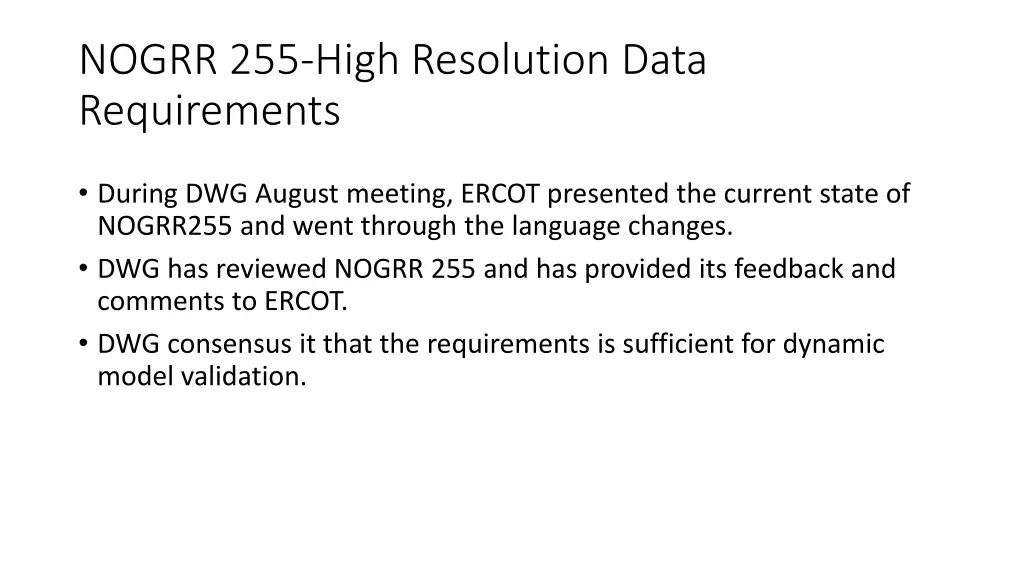 nogrr 255 high resolution data requirements