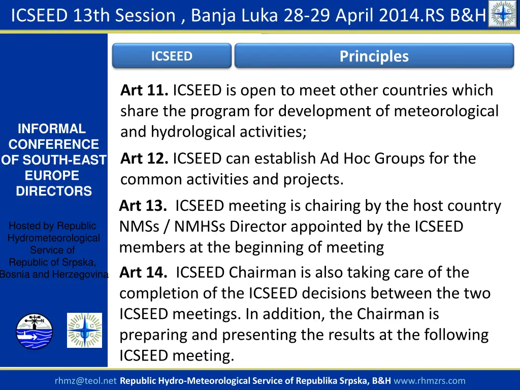 icseed 13th session banja luka 28 29 april 2014 4