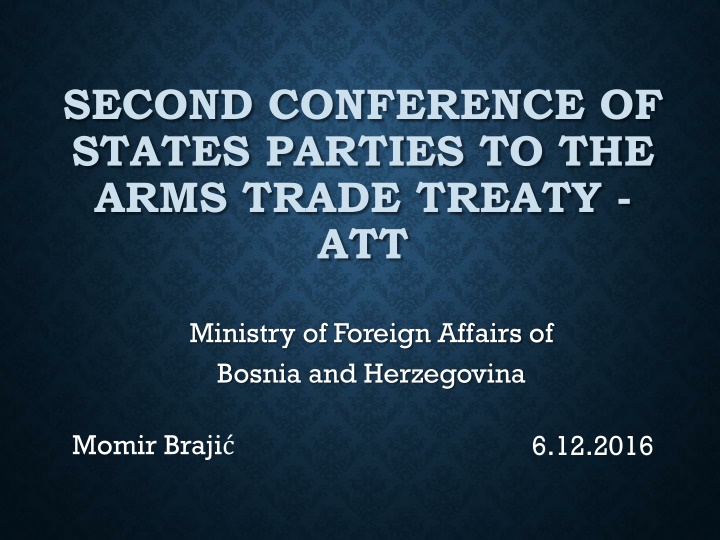 second conference of states parties to the arms
