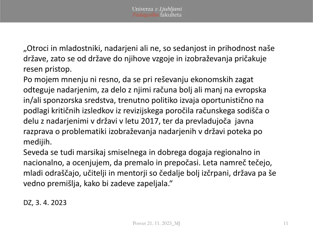 otroci in mladostniki nadarjeni