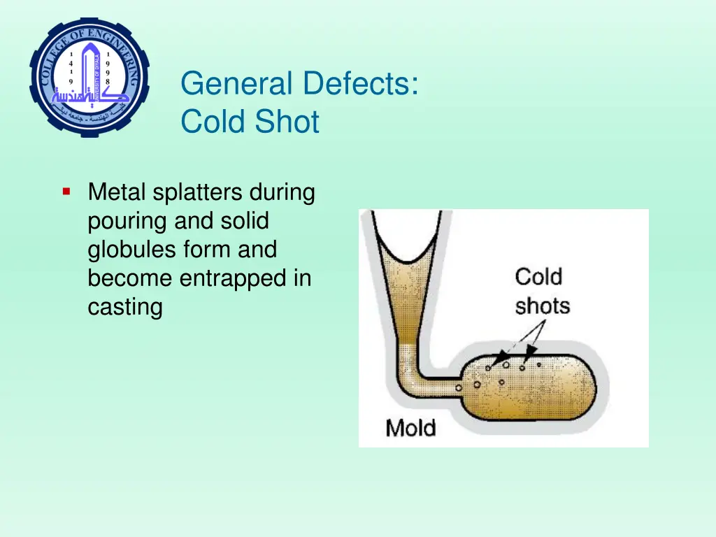general defects cold shot