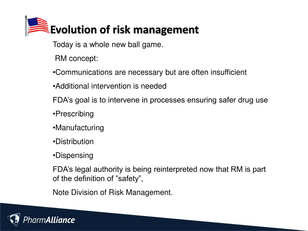 evolution of risk management today is a whole