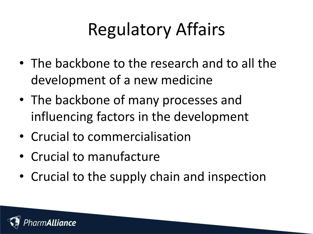 regulatory affairs