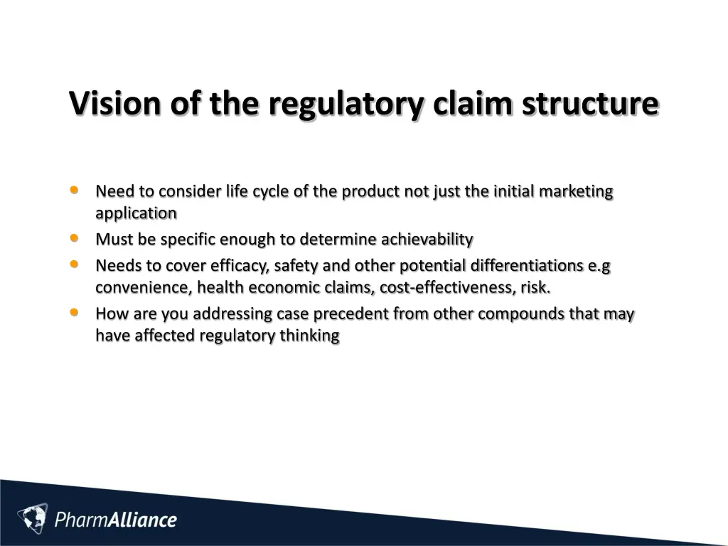 vision of the regulatory claim structure