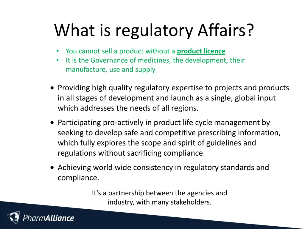 what is regulatory affairs