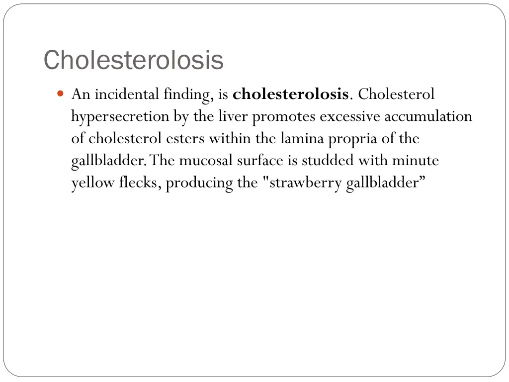 cholesterolosis