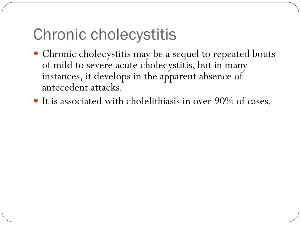 chronic cholecystitis chronic cholecystitis