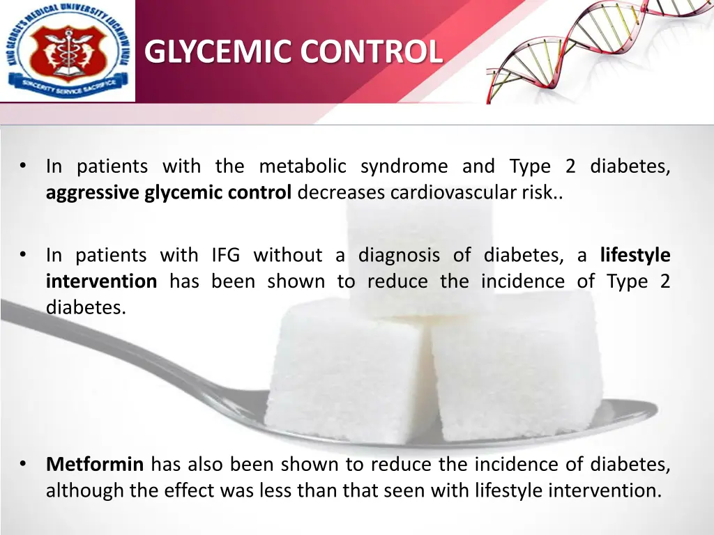 glycemic control