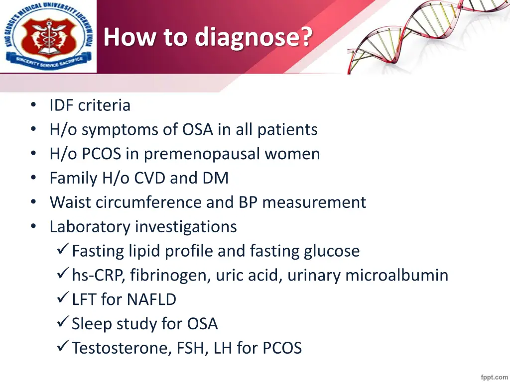 how to diagnose