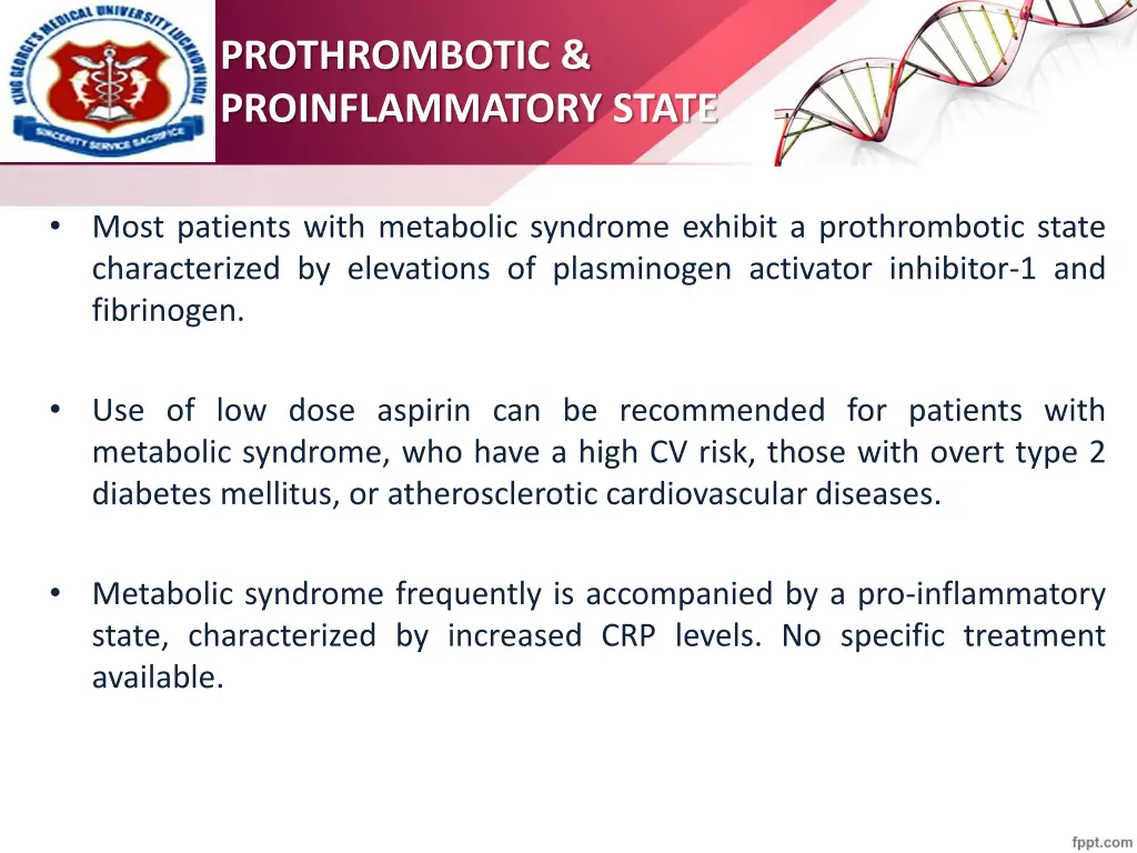 prothrombotic proinflammatory state