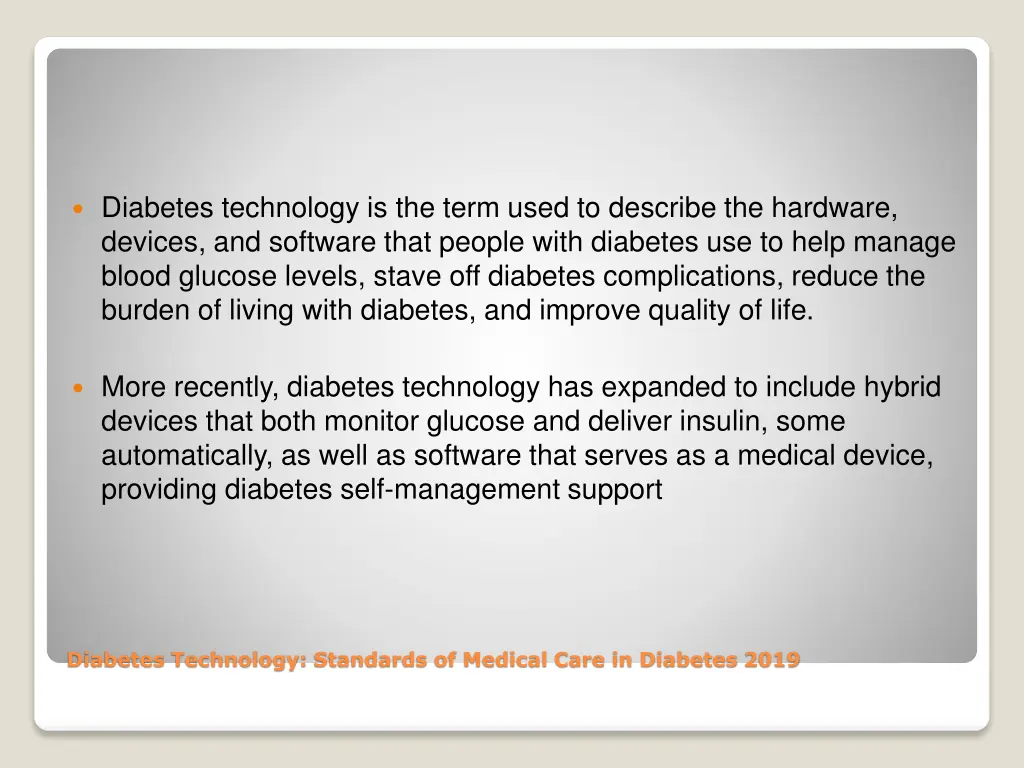 diabetes technology is the term used to describe